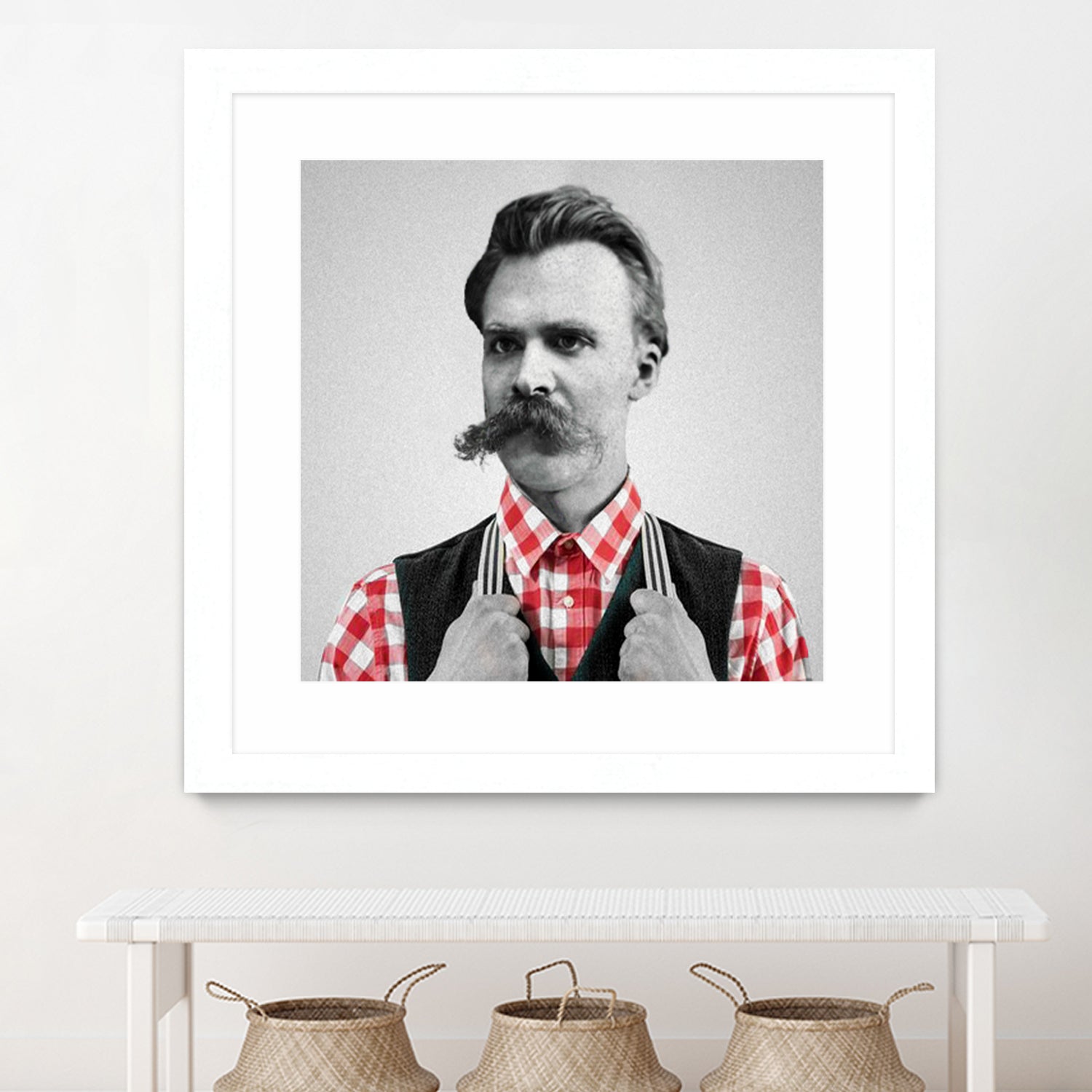 Hipster Nietzsche by Luigi Tarini on GIANT ART - gray photo manipulation