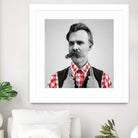 Hipster Nietzsche by Luigi Tarini on GIANT ART - gray photo manipulation