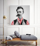 Hipster Nietzsche by Luigi Tarini on GIANT ART - gray photo manipulation