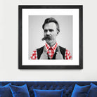 Hipster Nietzsche by Luigi Tarini on GIANT ART - gray photo manipulation