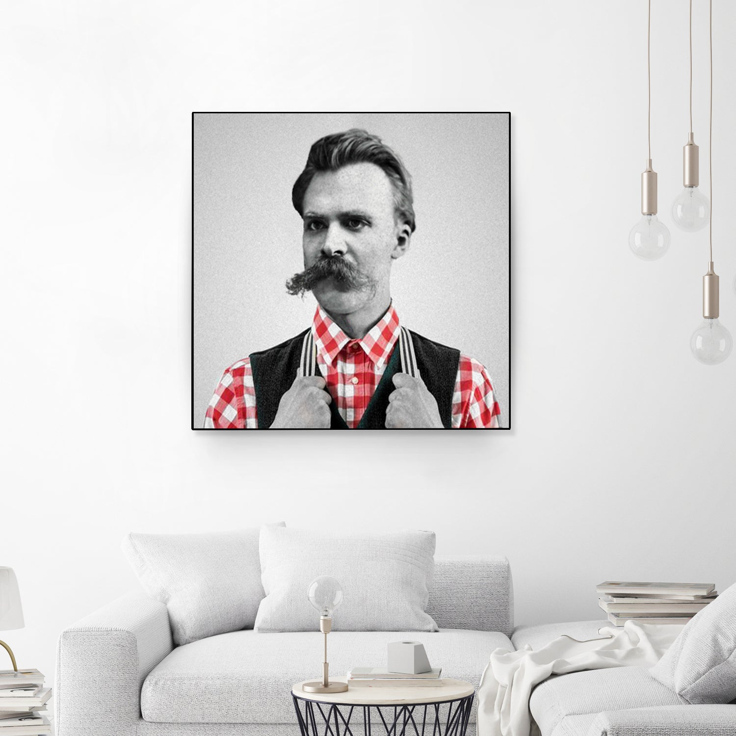 Hipster Nietzsche by Luigi Tarini on GIANT ART - gray photo manipulation