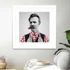 Hipster Nietzsche by Luigi Tarini on GIANT ART - gray photo manipulation