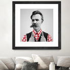 Hipster Nietzsche by Luigi Tarini on GIANT ART - gray photo manipulation