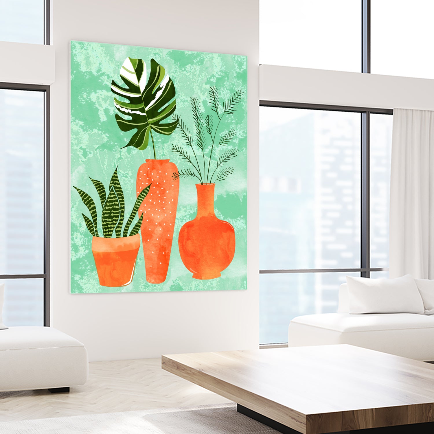 Water My Plants by Uma Gokhale on GIANT ART - green digital painting