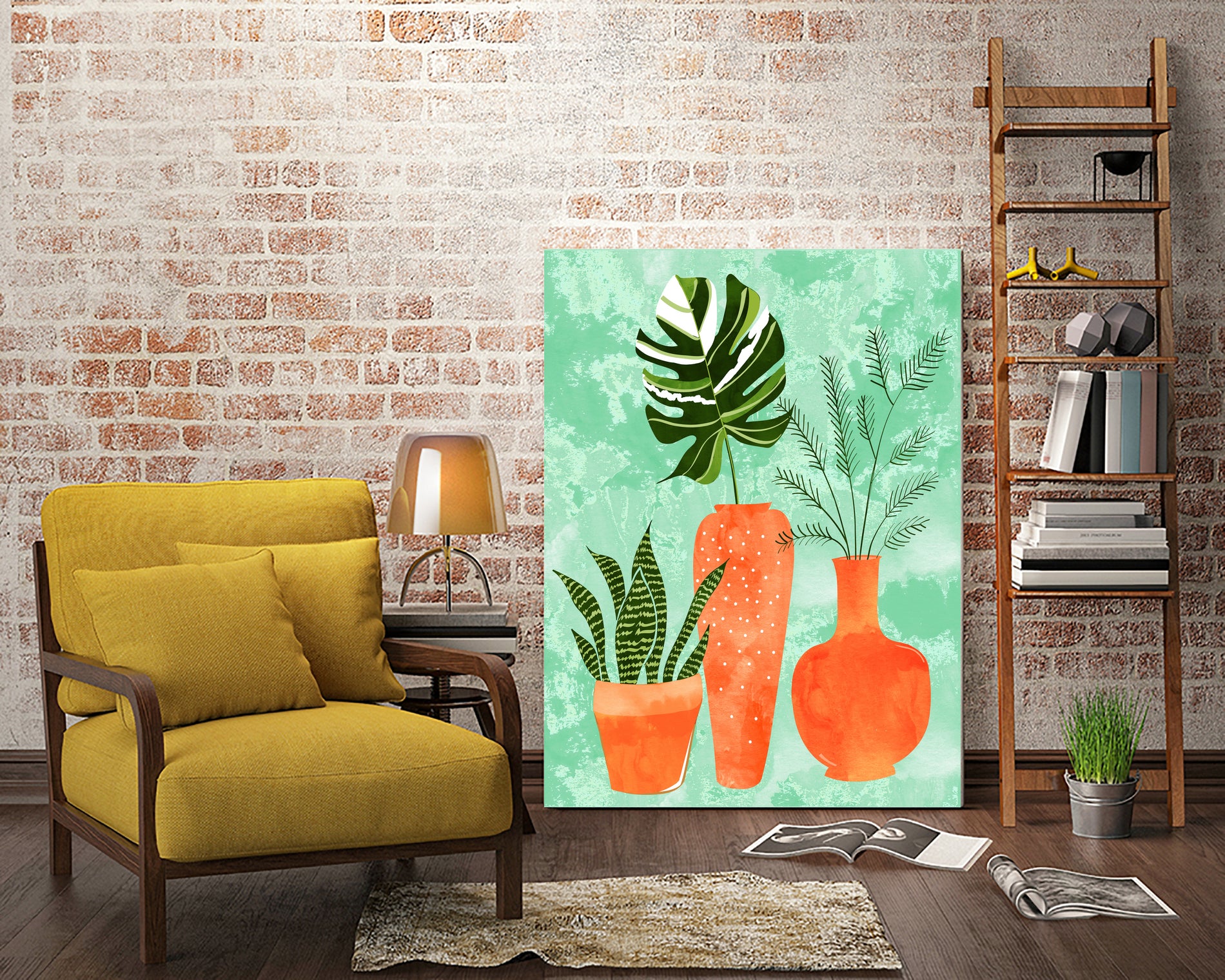 Water My Plants by Uma Gokhale on GIANT ART - green digital painting