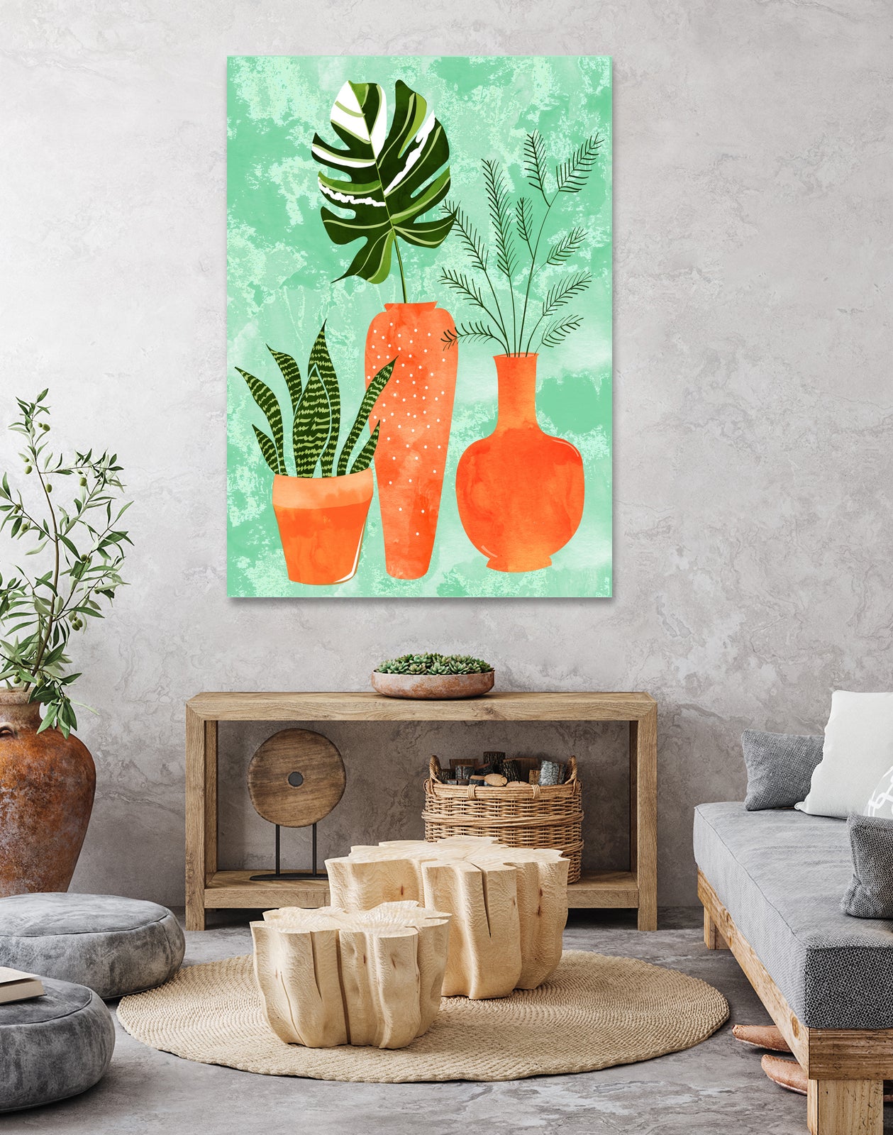 Water My Plants by Uma Gokhale on GIANT ART - green digital painting