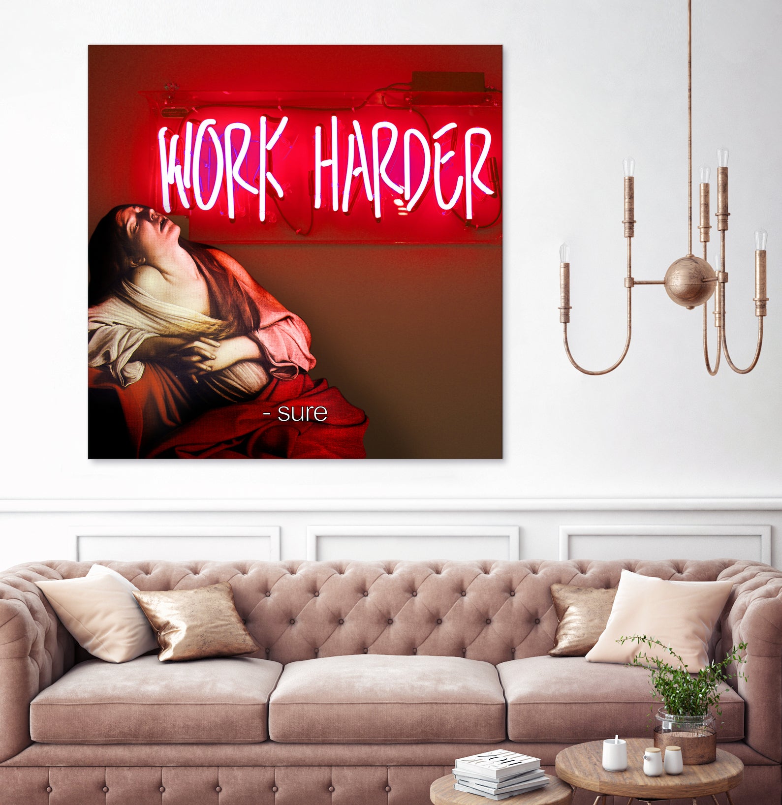 Work Harder by Mehmet Geren on GIANT ART - red photo manipulation