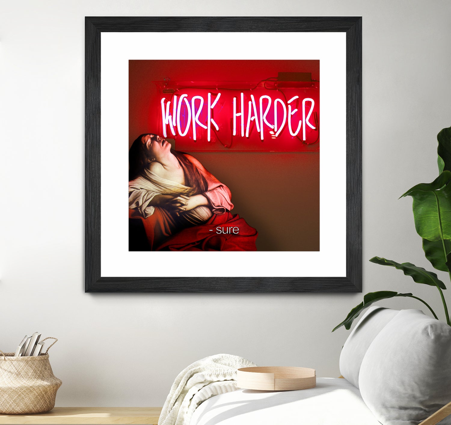 Work Harder by Mehmet Geren on GIANT ART - red photo manipulation