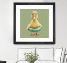 DUCK by JUMALI KATANI on GIANT ART - green digital painting