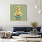 DUCK by JUMALI KATANI on GIANT ART - green digital painting