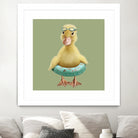 DUCK by JUMALI KATANI on GIANT ART - green digital painting