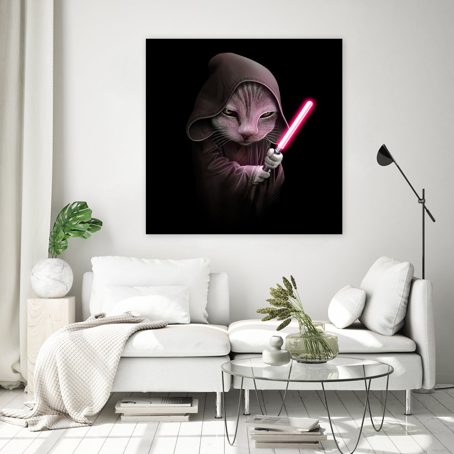 JEDICAT by JUMALI KATANI on GIANT ART - black digital painting