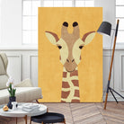 FAUNA / Giraffe by Daniel Coulmann on GIANT ART - yellow digital painting