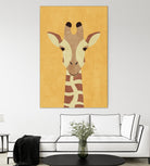 FAUNA / Giraffe by Daniel Coulmann on GIANT ART - yellow digital painting