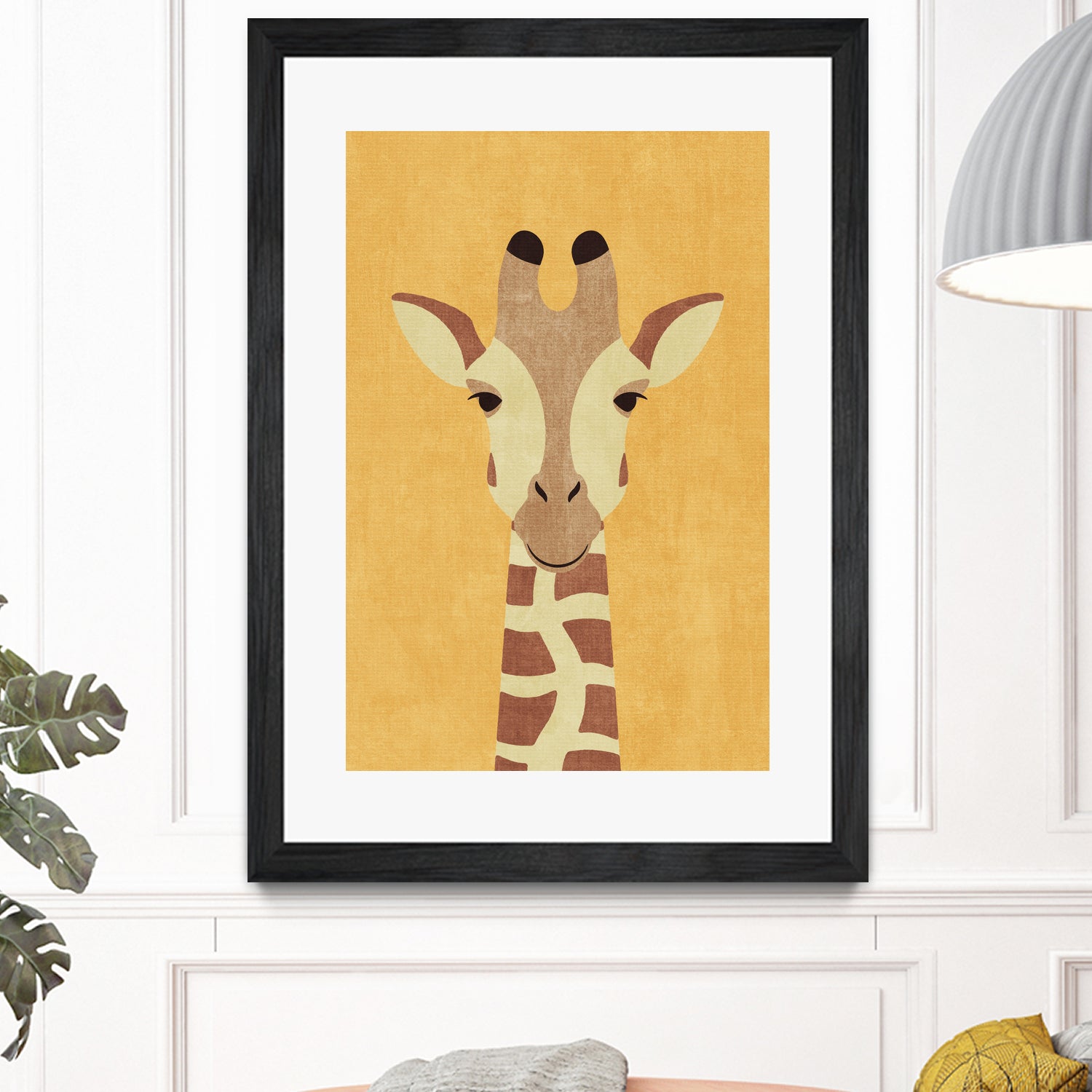 FAUNA / Giraffe by Daniel Coulmann on GIANT ART - yellow digital painting