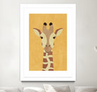 FAUNA / Giraffe by Daniel Coulmann on GIANT ART - yellow digital painting