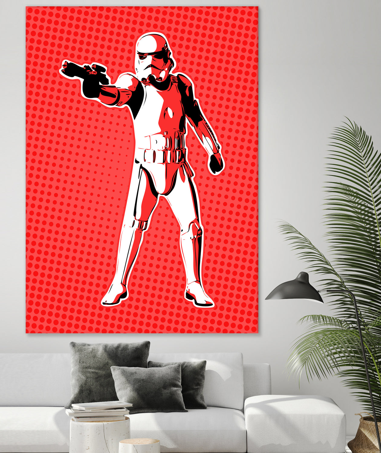 Stormtrooper | Pop Art by William Cuccio on GIANT ART - red digital painting