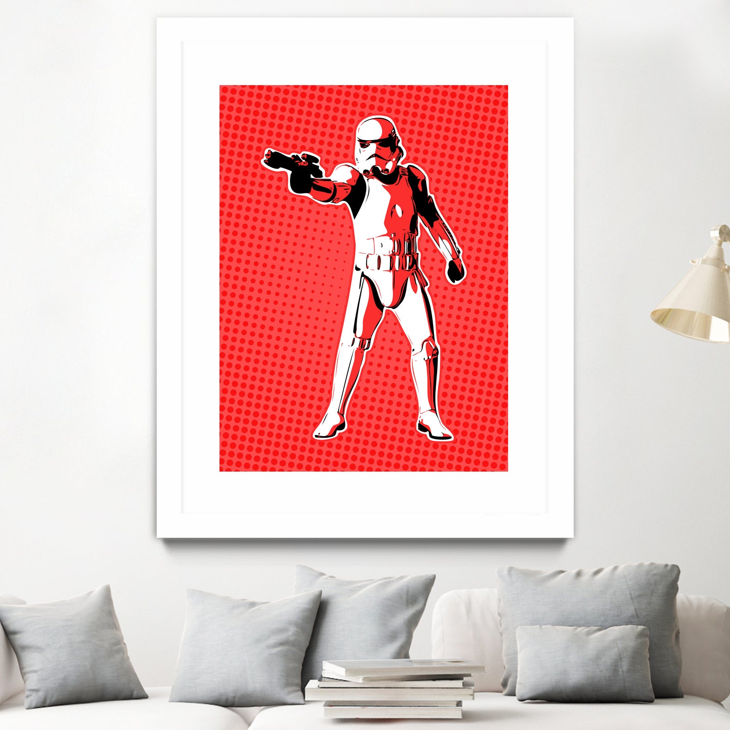 Stormtrooper | Pop Art by William Cuccio on GIANT ART - red digital painting