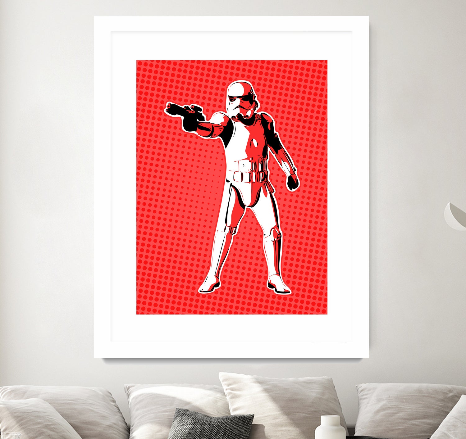 Stormtrooper | Pop Art by William Cuccio on GIANT ART - red digital painting