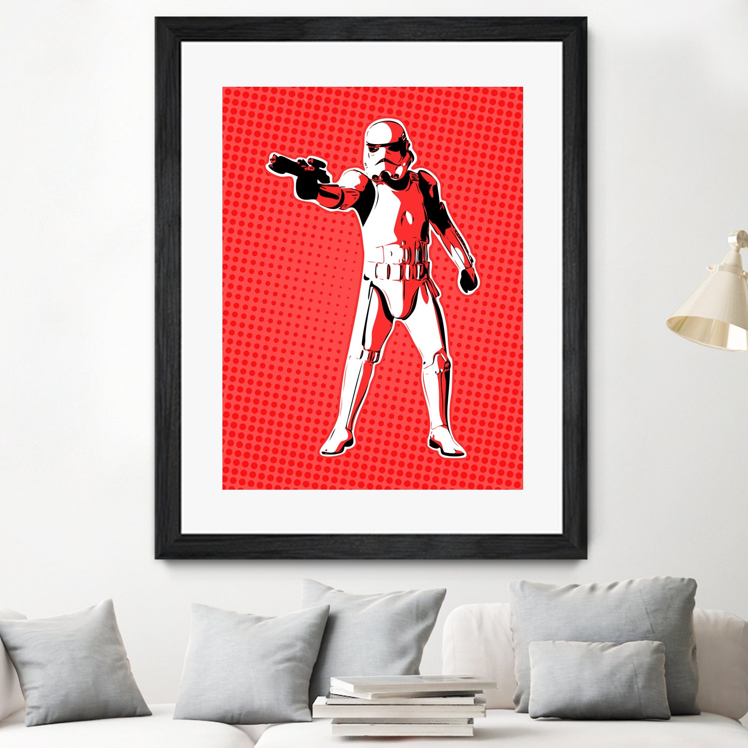 Stormtrooper | Pop Art by William Cuccio on GIANT ART - red digital painting