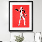 Stormtrooper | Pop Art by William Cuccio on GIANT ART - red digital painting