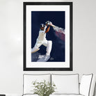 Sachin Tendulkar by Urvashi Suraiya on GIANT ART - blue digital painting