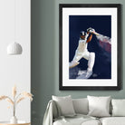 Sachin Tendulkar by Urvashi Suraiya on GIANT ART - blue digital painting