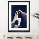 Sachin Tendulkar by Urvashi Suraiya on GIANT ART - blue digital painting