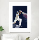 Sachin Tendulkar by Urvashi Suraiya on GIANT ART - blue digital painting