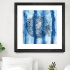 Puffer Fish Shibori by Thomas Fernez on GIANT ART - blue digital drawing