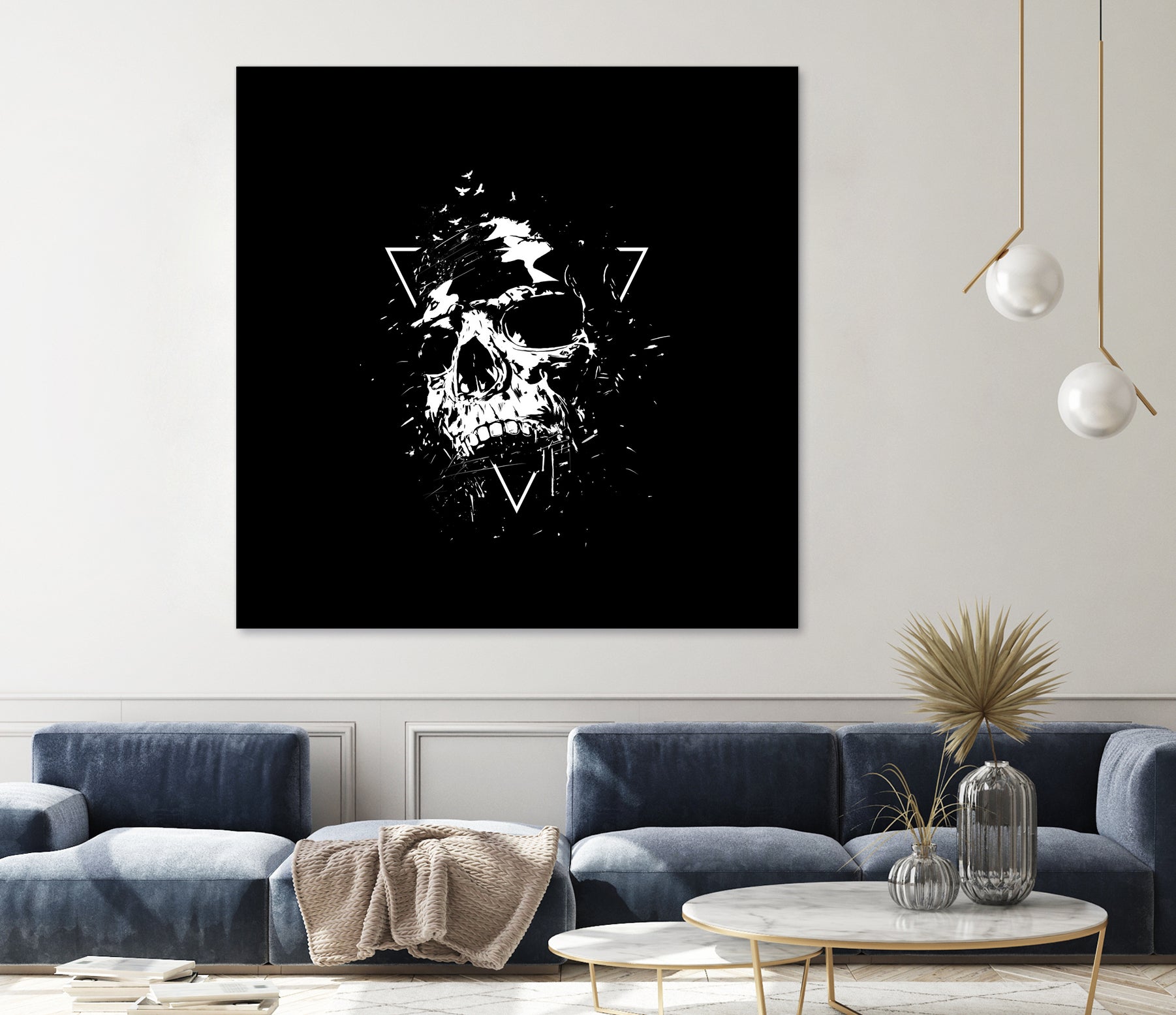 Skull X (bw) by Solti Balázs on GIANT ART - black digital painting