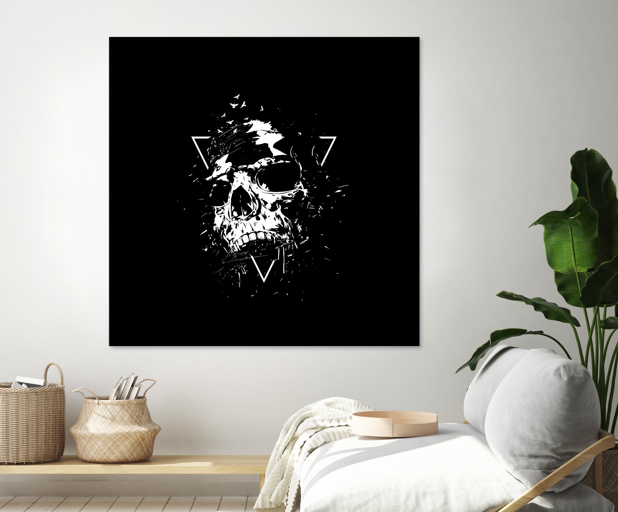 Skull X (bw) by Solti Balázs on GIANT ART - black digital painting