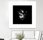 Skull X (bw) by Solti Balázs on GIANT ART - black digital painting