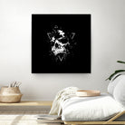 Skull X (bw) by Solti Balázs on GIANT ART - black digital painting