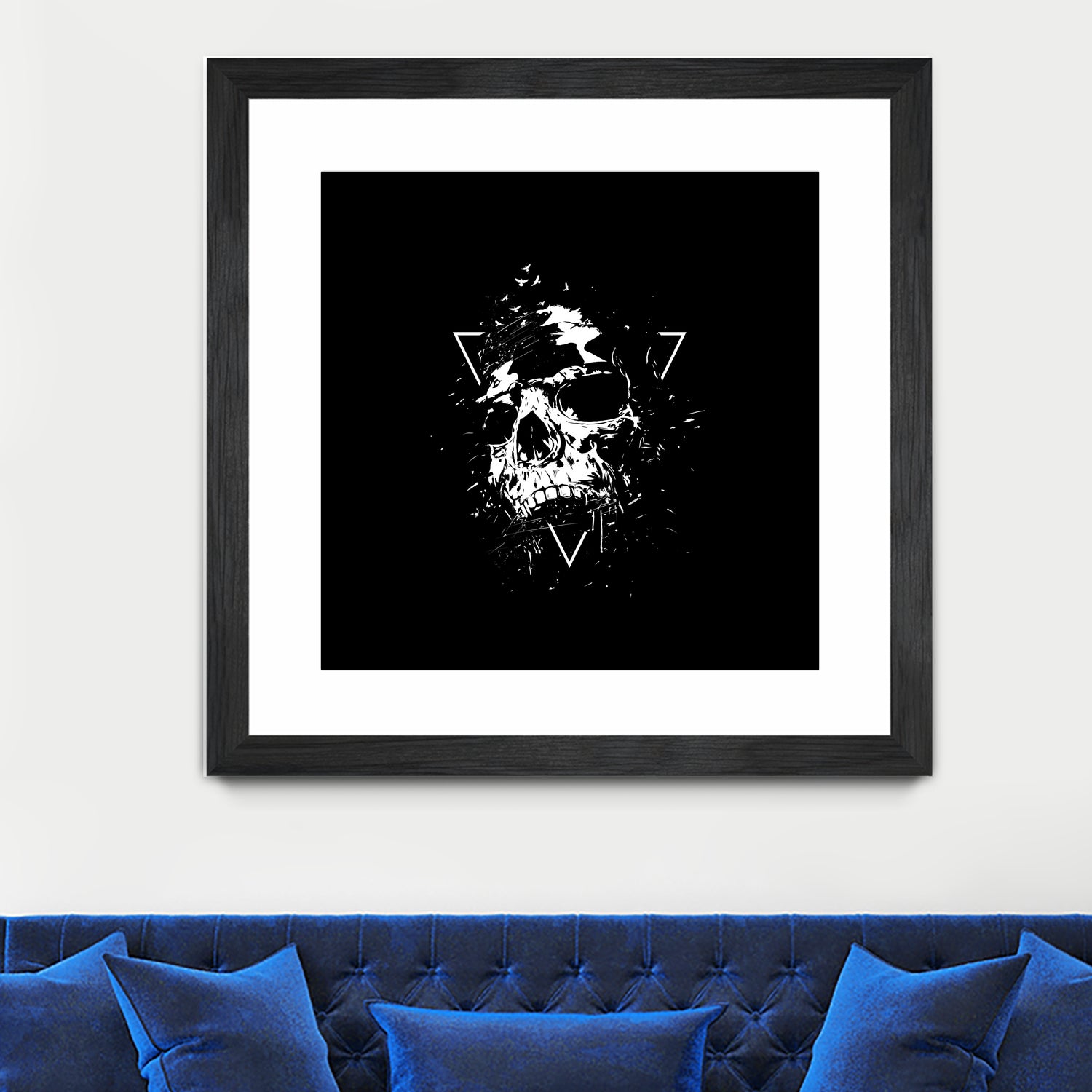 Skull X (bw) by Solti Balázs on GIANT ART - black digital painting