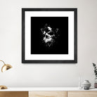 Skull X (bw) by Solti Balázs on GIANT ART - black digital painting