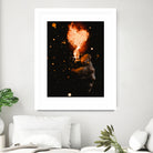 Heart On Fire by GEN Z by Rigaud Mickaël on GIANT ART - orange photo illustration