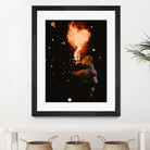 Heart On Fire by GEN Z by Rigaud Mickaël on GIANT ART - orange photo illustration