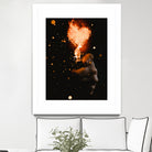 Heart On Fire by GEN Z by Rigaud Mickaël on GIANT ART - orange photo illustration