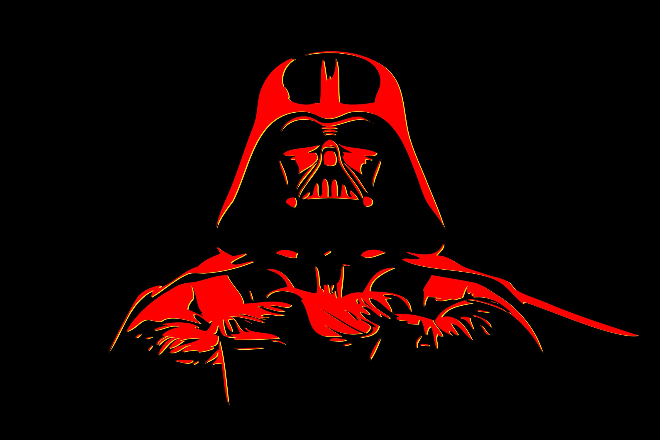 Darth Vader | Pop Art by William Cuccio on GIANT ART - black digital painting