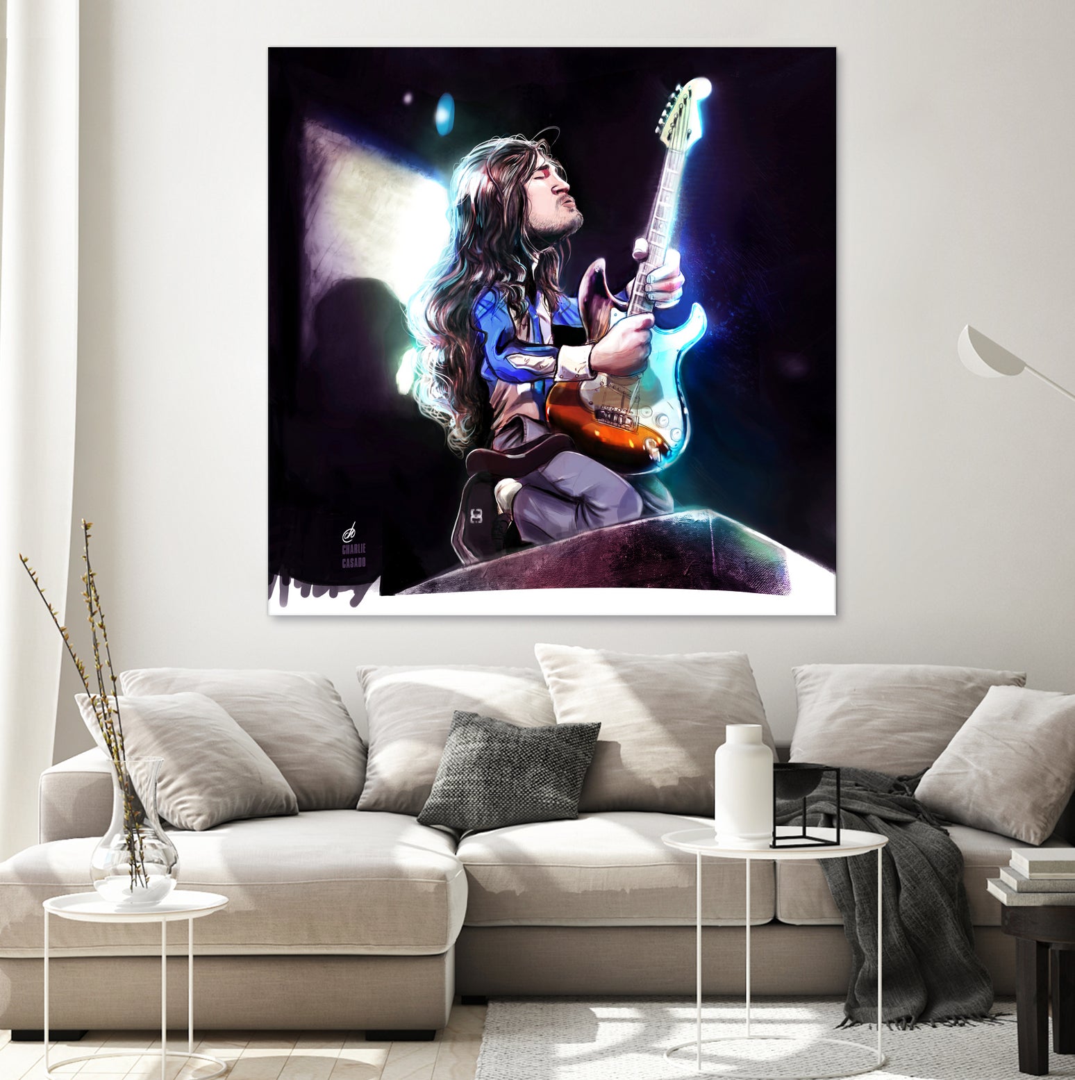 Frusciante Slane Castle by Charlie Casado on GIANT ART - black digital drawing