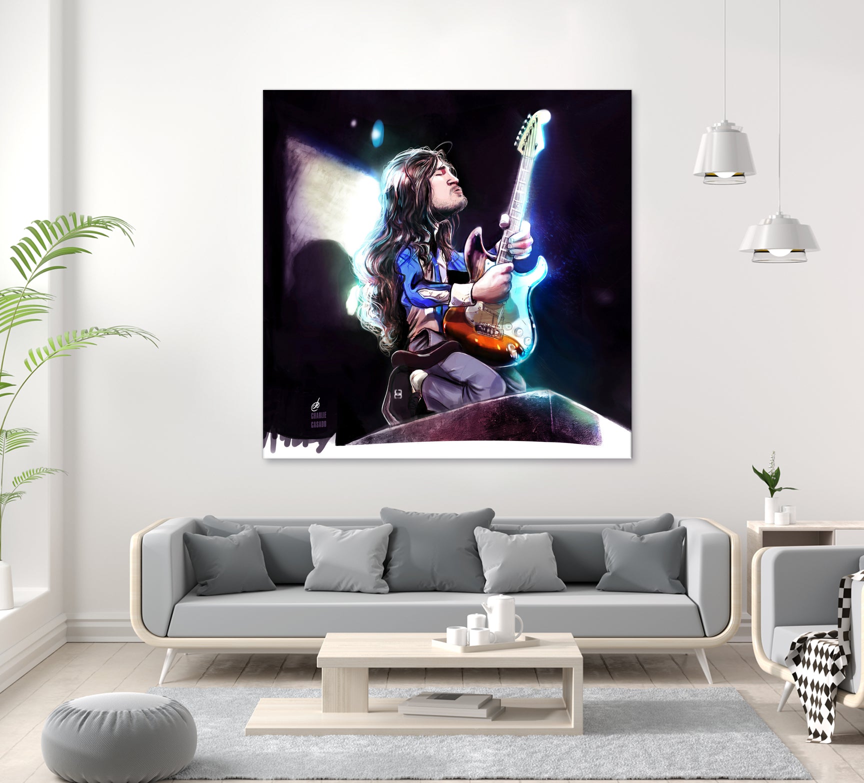 Frusciante Slane Castle by Charlie Casado on GIANT ART - black digital drawing