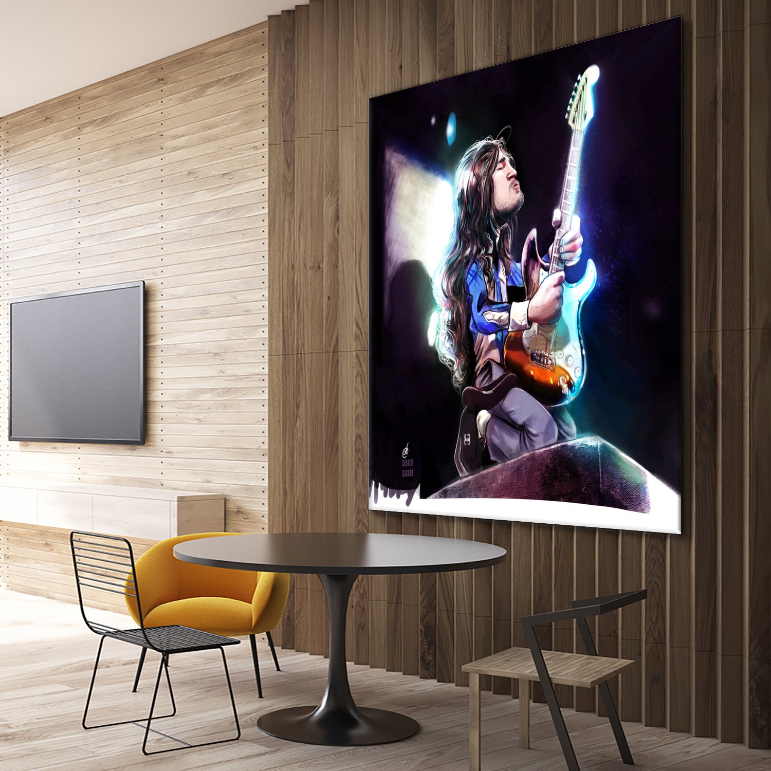 Frusciante Slane Castle by Charlie Casado on GIANT ART - black digital drawing