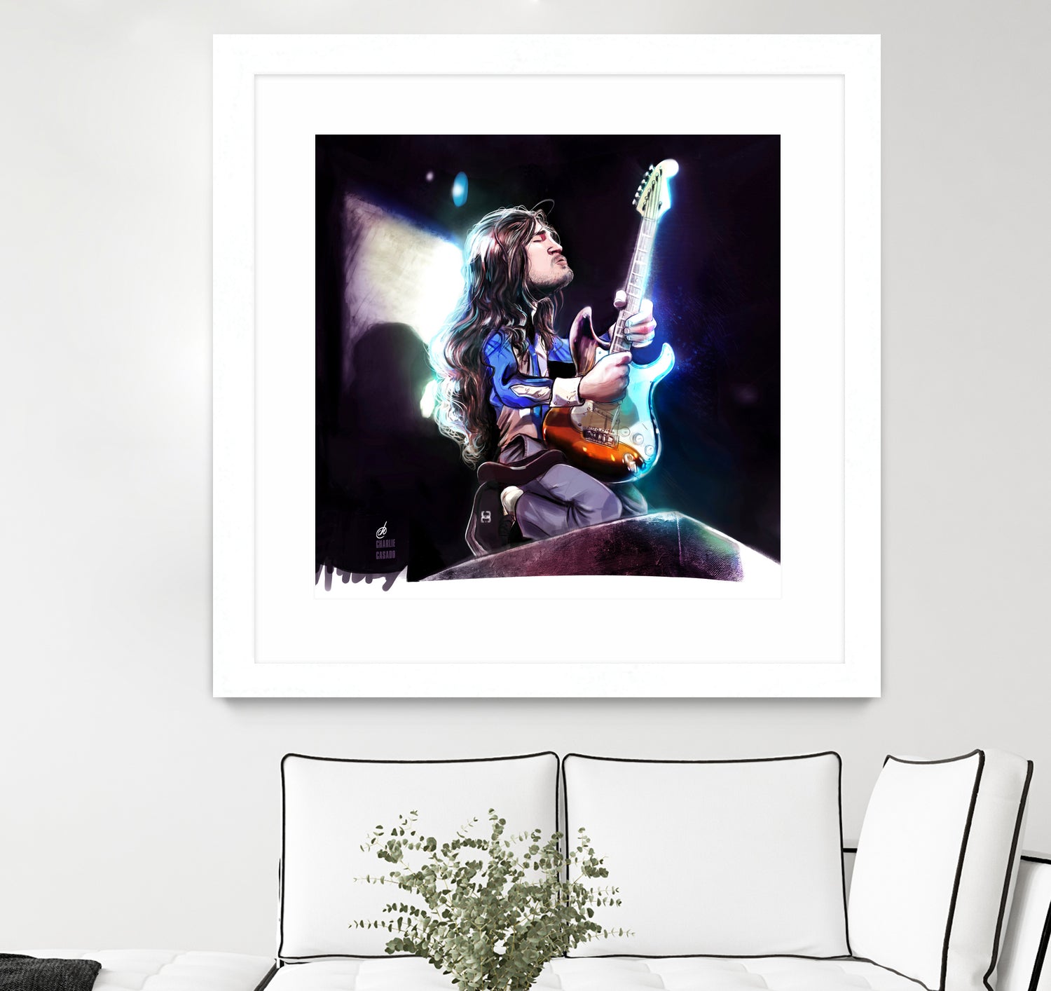 Frusciante Slane Castle by Charlie Casado on GIANT ART - black digital drawing