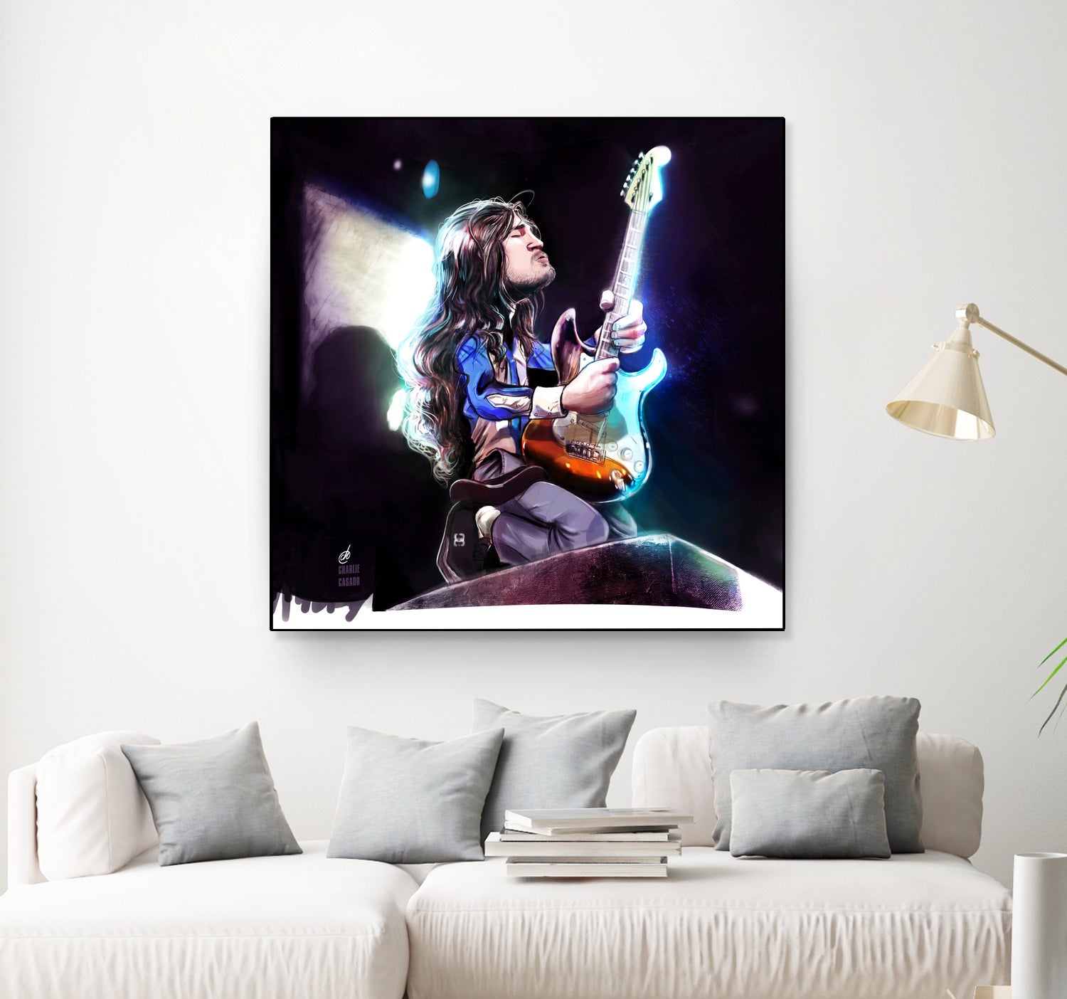 Frusciante Slane Castle by Charlie Casado on GIANT ART - black digital drawing