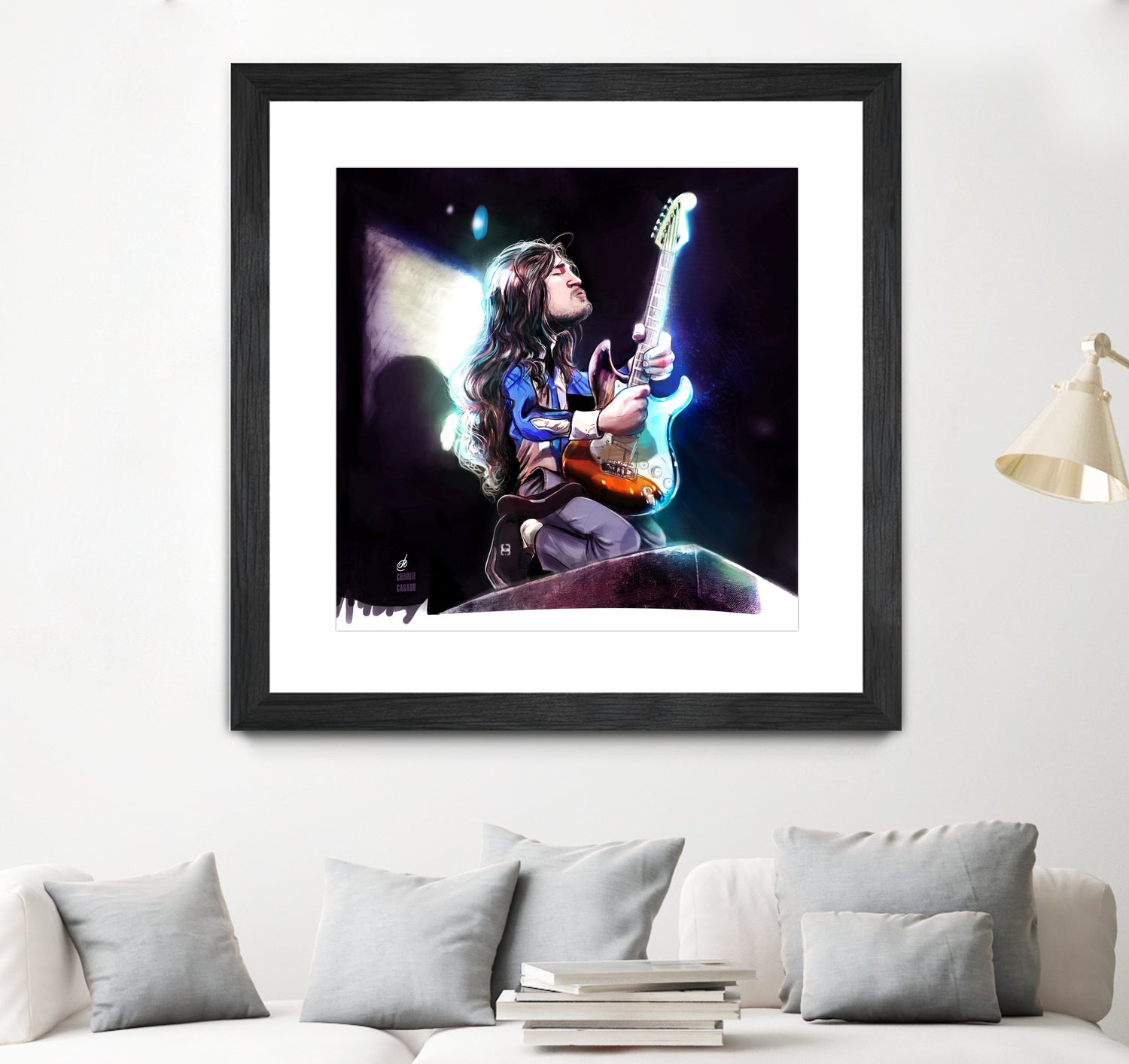 Frusciante Slane Castle by Charlie Casado on GIANT ART - black digital drawing