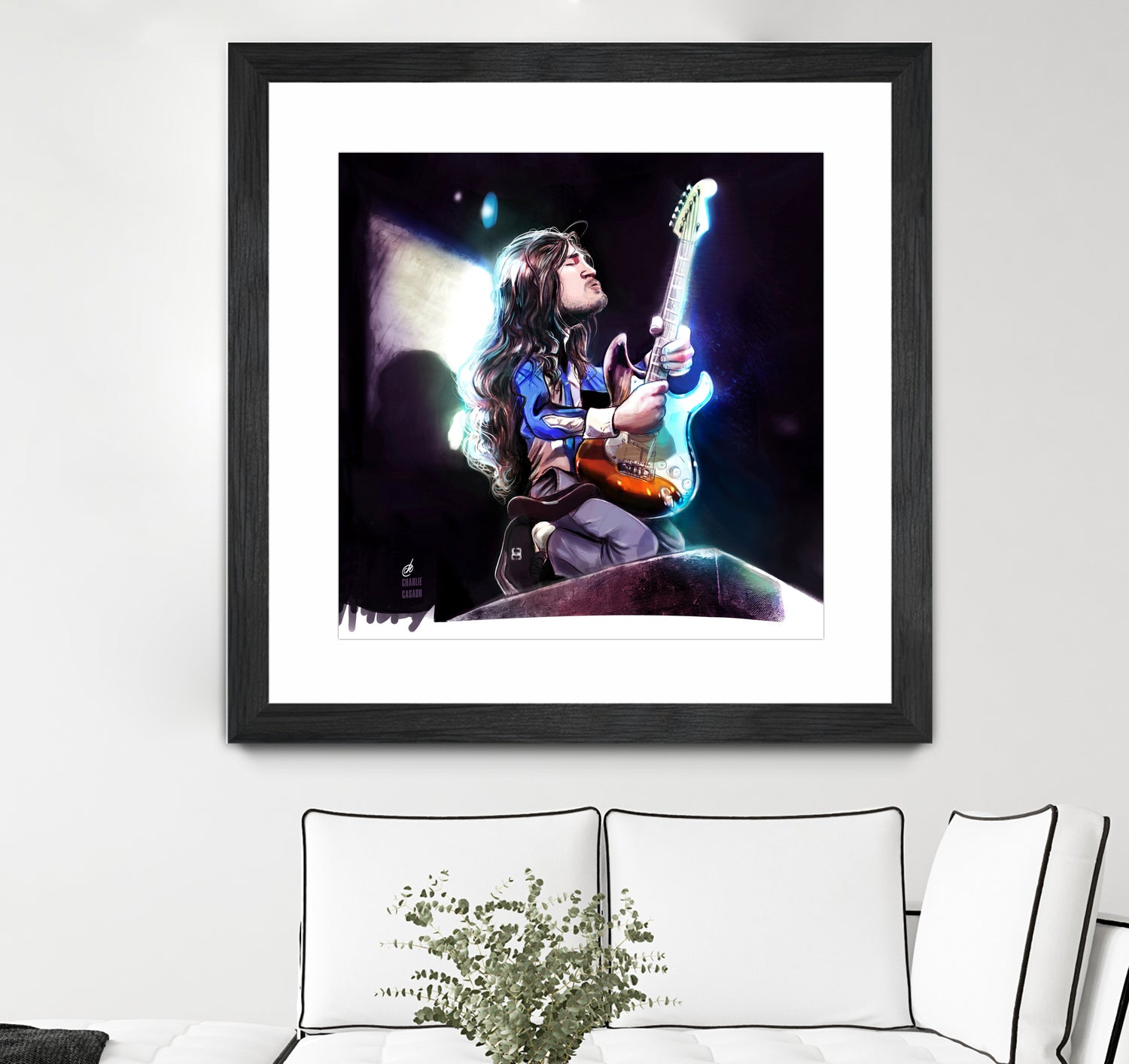 Frusciante Slane Castle by Charlie Casado on GIANT ART - black digital drawing