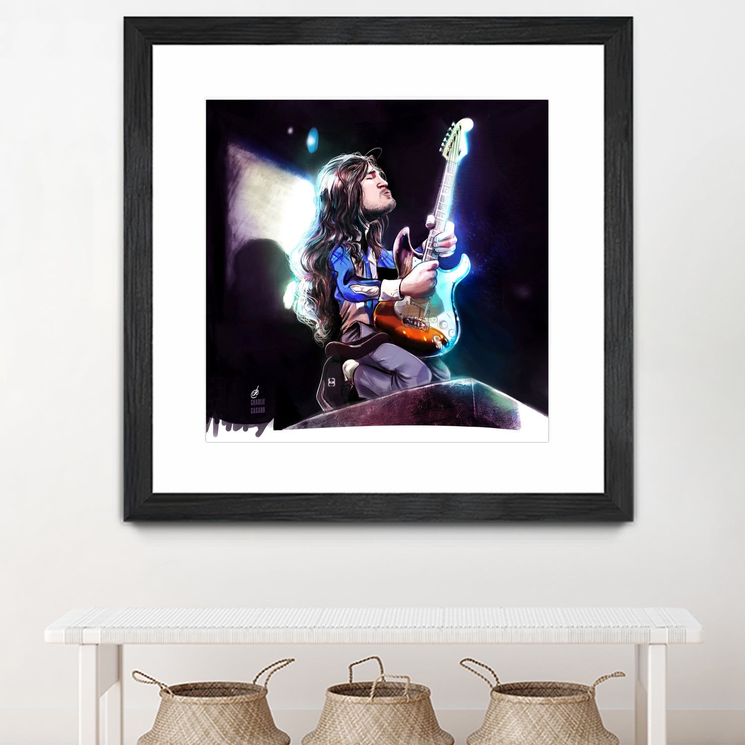 Frusciante Slane Castle by Charlie Casado on GIANT ART - black digital drawing