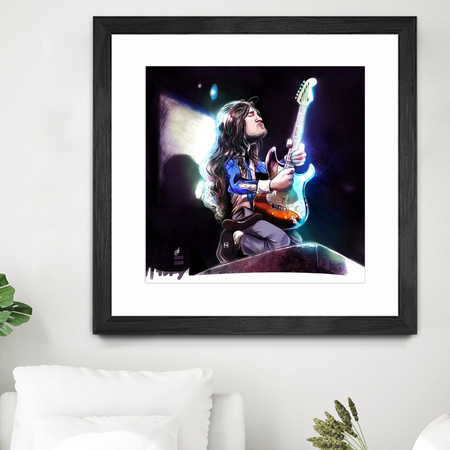 Frusciante Slane Castle by Charlie Casado on GIANT ART - black digital drawing