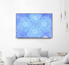 Blue ripples, four loci by Victor Fitzsimons on GIANT ART - blue mixed media